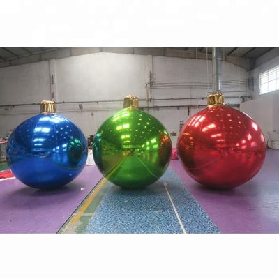 China Custom Mirror PVC Custom Design Inflatable Mirror Ball Hanging Decoration For Stage Show for sale