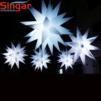 China Commercial Oxford 1.5m Led Inflatable Star Balloon / Inflatable Led Star for sale