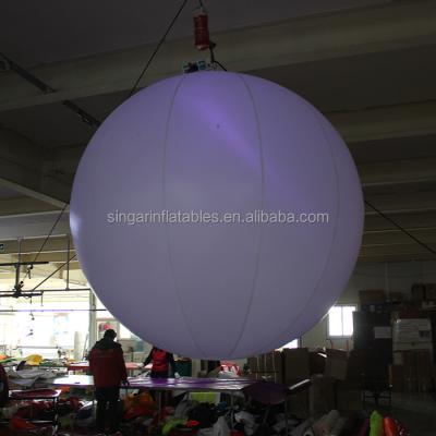 China Oxford 1.5 Meter 16 Color Change Led Lightweight Inflatable Ceiling Balloon Decoration for sale