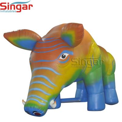 China Commercial Giant Inflatable Oxford Boar Hog Model for sale