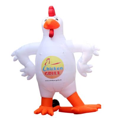 China Outdoor Advertising 3m High Advertising Giant Inflatable Chicken Animals For Advertising Decoration for sale