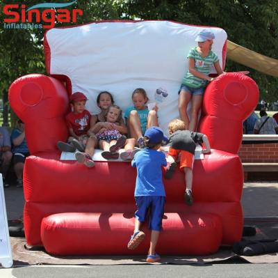 China High Quality PVC Tarpaulin Inflatable King Throne Chair, Inflatable King Throne for sale