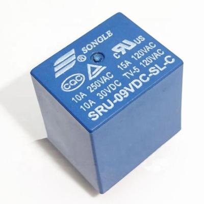 China Hot Selling Relay SRU-09VDC-SL-C SRU-09VDC-SL-C SRU-09VDC 15A 120VAC 22F for sale