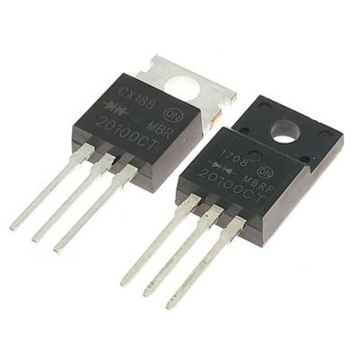 China Original hot selling MBR20100CT MBRF20100CT diodes MBR20100CT MBRF20100CT 20100CT TO-220 new chip for sale