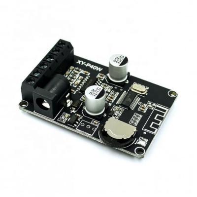 China Blue Tooth 5.0 Stereo Audio Power Amplifier Board 40Wx2 Tooth Receiver DC 12/24V Supply XY-P40W XY-P40W for sale