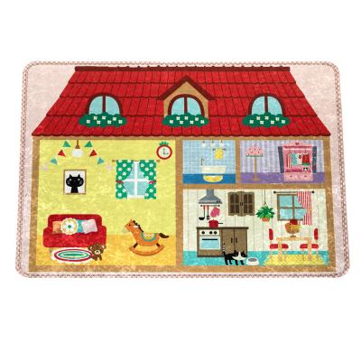 China Decorative Floor Mat Game Activity Rug Baby Kid Crawling Blankets Educational Toy Square Game 2022 New for sale