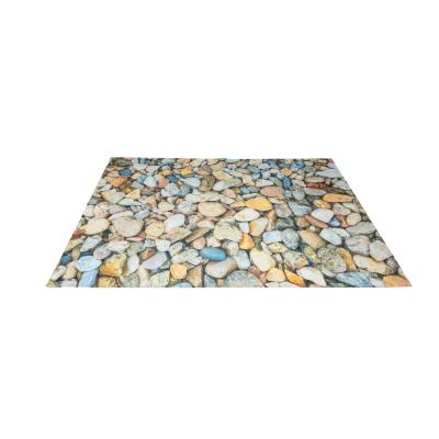 China 3d Washable Cobblestone Welcome Patio Entrance Mats Carpets Covers For Home Swimming Pool for sale