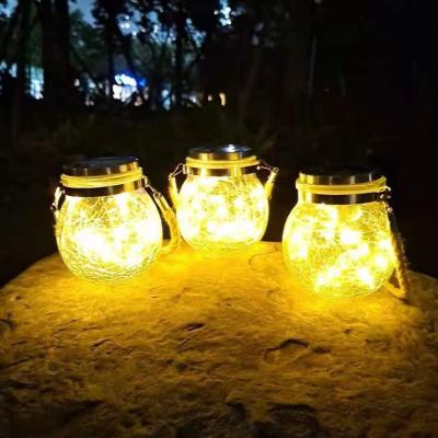 China Solar Garden LED Christmas Lights Mason Bottle Light Balcony Yard Decoration for sale