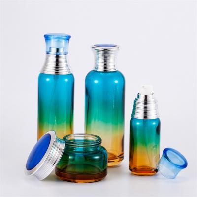 China Personal Care Customs Service 30g 50g 40ml 100ml 120ml Color Body Lotion Bottle Cosmetic Glass Bottle for sale