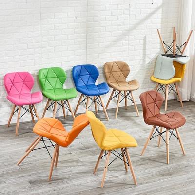 China Butterfly leather wooden dining chair for events outdoor cafe modern dining chair hotel luxury, Nordic bathroom restaurant luxury hotel leather dining chairs for sale