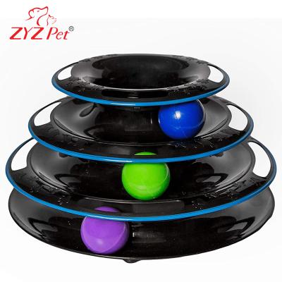 China Sustainable Tracks Cat Ball Toy Roller Cat Toy ZYZPET Ride for sale