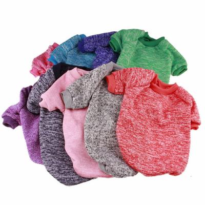 China Wholesale Custom Viable Classic Multicolor Soft Cotton Ropa Para Perros Coat Woolen Coat Sweaters Warm Dog Clothes for sale