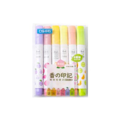 China office & School Markers Andstal 6 Colors Fruit Flavor Highlighter Pen Set Fluorescent Color Jumbo Highlighter Bars For School Marker for sale