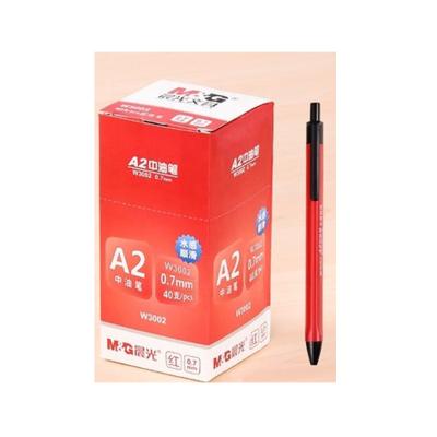 China office & Cheap School Pen Andstal 0.7mm Oil Ball Pens Tip Pen Red Ink Ballpoint Pens For Writing School Supplies for sale