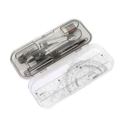 China Hot Sale M&G Multifunnctio Metal Compass Set 8pcs Include 4pcs Ruler Set For School Math Set for sale