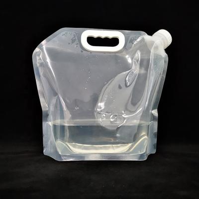 China Safety promotional bpa free 5 liter clear water container drinking foldable 5l water bags for sale