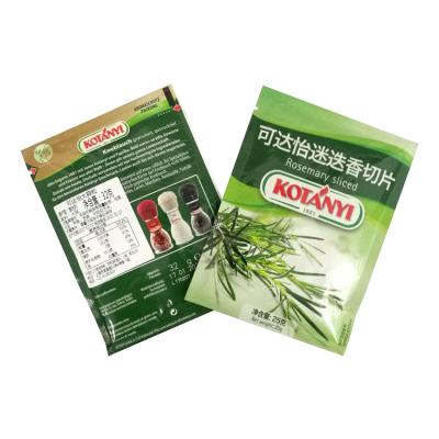 China Wholesale Custom Safety Plastic Packaging Bag For Spice for sale