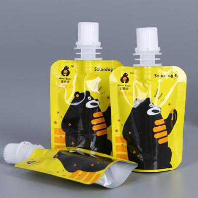 China Safety Reusable Liquid Juice Stand Up Drink Pouch With Spout for sale