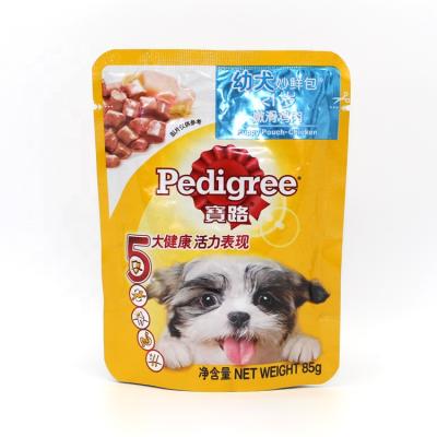 China Safety Custom Recyclable Dog Food Stand Up Pouch for sale