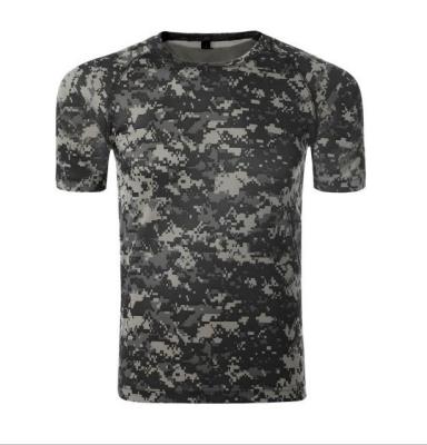 China Adult Anti-Shrink Neck Round Sleeve Sublimation Digital Camouflage Short T-Shirts for sale