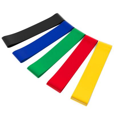 China Indoor Custom OEM Logo Gym Elastic Fitness Latex Resistance Bands Printed for sale