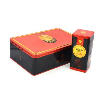 China Gift & OEM Tin Boxes Black Matel Craft Tin Can Fit Health Product Tin Can Good Quality Gift Metal Packaging for sale