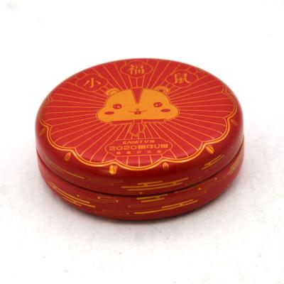 China Electronic Tin Box High Quality U Disk Product Tin Box Fine Mini Round Recyclable U Disk Packaging Tin Box for sale