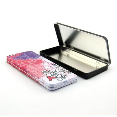 China Beautiful Tin Box Rectangle Tin Box Cosmetic Tin Box For Food Grade New Rectangle Wicks Recyclable for sale