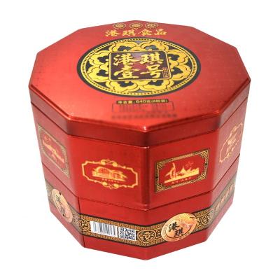 China High Quality Recyclable Food Tin Box Packaging Hexagon Tin Can Irregular Food Tin Box Food Storage Baking Box for sale