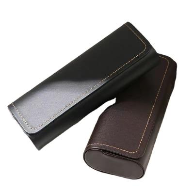 China New Xinhe Handmade Magnetic PU Sunglasses Box In Car Packaging Large Sunglasses Case Carrier Hard Box Set Sunglasses Hard Case for sale