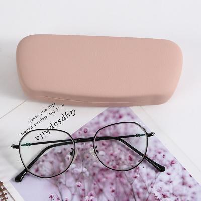 China PU Iron Metal Reading Hard Eyewear Glasses Cases Big Size Hard Magnetic Logo Optical Custom Glasses Case Hard Eye Glass Case for sale