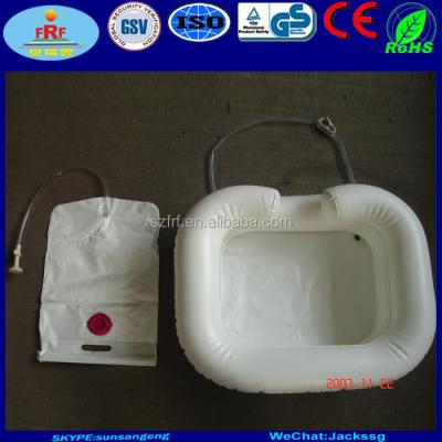 China Sustainable Inflatable Hair Sink With Water Bag for sale