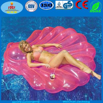 China Hot Selling Inflatable Seashell Float, Inflatable Shell Pool Float Mat Inflatable Seashell Float for sale