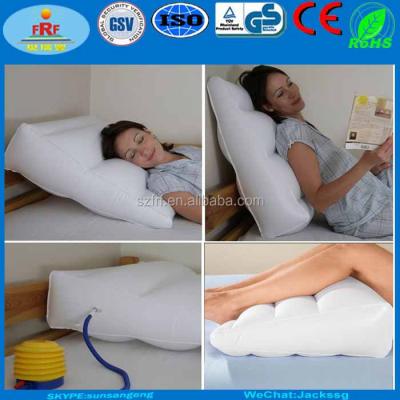 China PVC Inflatable Inflatable Wedge Leg Pillow, Inflatable Wedge Cushion For Leg And Head for sale