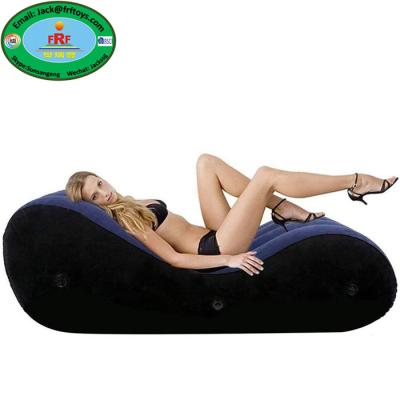 China 0.50mm PVC Couples Game Fun Sex Inflatable Bed Sofa Chair Adult Cuffs Cushion for sale