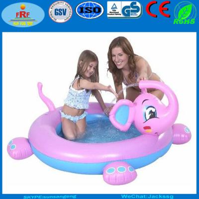 China Kids Elephant Inflatable Water Splash Pool,Inflatable Elephant Sprayer Paddling Pool Inflatable Water Splash Pool for sale