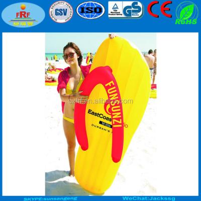 China Inflatable Flip Flop Pool Float, Inflatable Lanyard Float, Inflatable Float Mattress Slipper Flip Flop Pool Float for sale