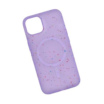 China Shockproof Magnetic Silicone Rubber Phone Covers Glitter Phone Cases Support Wireless Charging For iPhone 13 14 Pro Max for sale