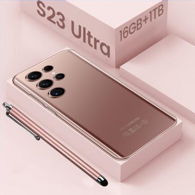 China Dual SIM Card Hot Selling S23 ULTRA Original 7.3 Inch 16GB+1TB Gaming Unlocked Dual Sim Cellphones Mobile Phone  Android Smartphone for sale