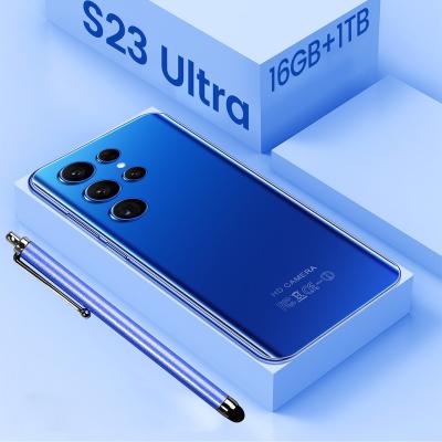 China Dual SIM Card Hot Selling S23 Ultra Original 16GB+1TB 72MP+108MP Face Unlock Full Display Android 12 Cell Phone Smart Mobile Phone for sale