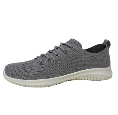 China 2021 Factory Price Polyester Shoes Man Fly Knit Upper Running Shoes Sneakers Injection Shoes for sale