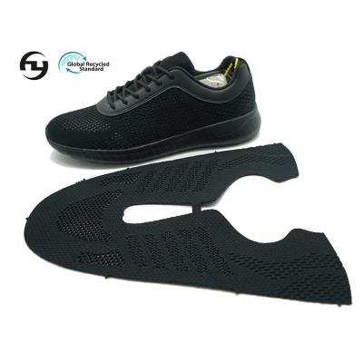 China Polyester OEM GRS CERTIFICATE high quality fly knit superior fabric polyester casual sneakers for sale