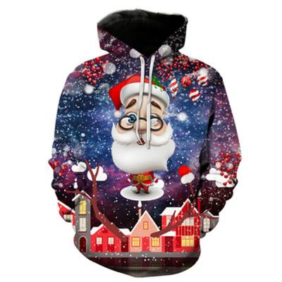 China RS658 Breathable Sweatshirts Christmas S/m/l/xl/2xl/3xl/4xl/5xl Autumn Winter Street Fashion Men Print Long Sleeve Hoodie for sale