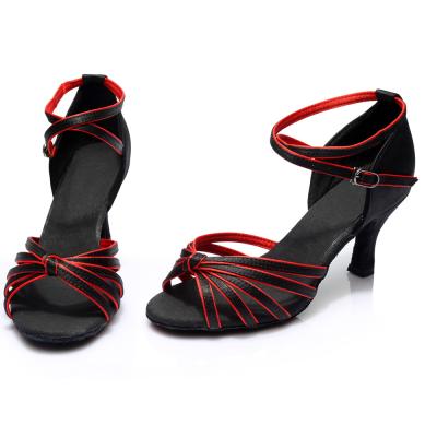 China Latin Customize Economical Small MOQ Dance Shoe Latin Dance Shoes Women for sale