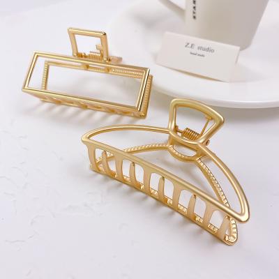 China Fashion RS226 large hair accessories metal Korean main hairpin pearl temperament shark clip back clip for sale