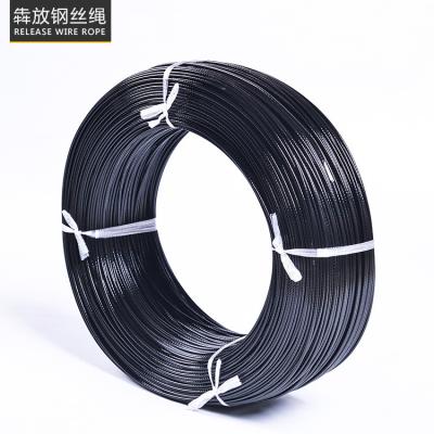 China Smooth Surface / Strong Load Bearing / Good Flexibility Plastic Coated Wire Rope PA Plastic Coated Galvanized Steel Wire Rope for sale