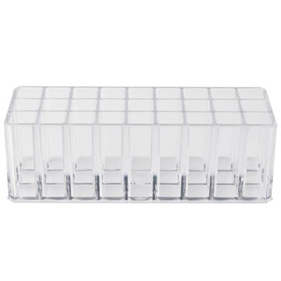 China Eco-friendly Cosmetic Lipstick Display Rack Makeup Brush Acrylic Lipstick Holder for sale