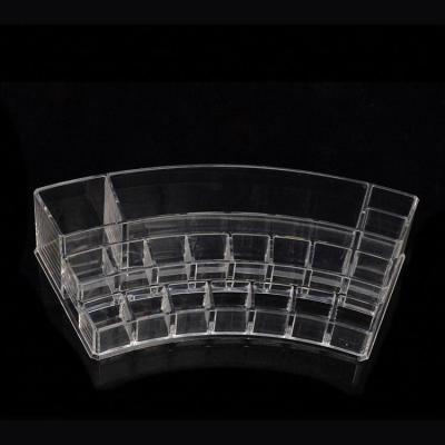 China Sturdy Super Strong Ultra Transparent Makeup Organizer Storage Box Acrylic Holder for sale