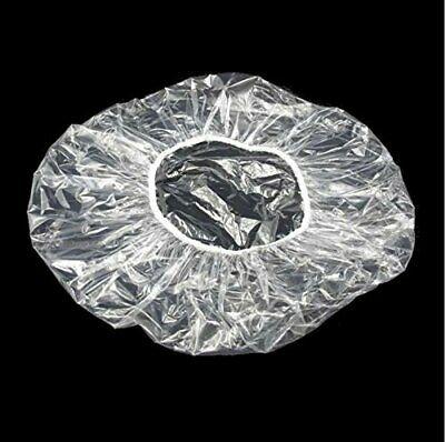 China 46cm Adults Salon Hair Dryer Cap Viable Treatment PE Plastic Transparent Disposable Shower Caps for sale