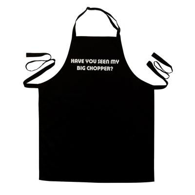 China Cheap Custom Cotton Drinking / Food Logo Printed Polyester Kitchen Cooking Cleaning Chef Apron for sale